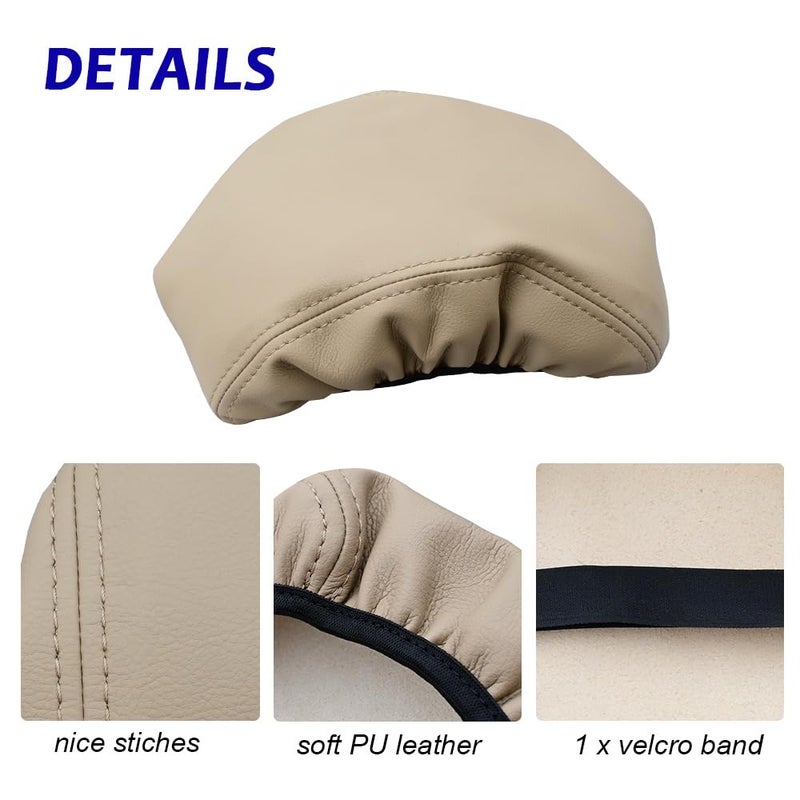 DEYTOP Console Armrest Cover for Toyota Camry 2012-2017 Accessories Car Center Console Cover for 2012 2013 2014-2017 Camry Anti-Scratch Leather Armrest Pad (Beige) - Image 3